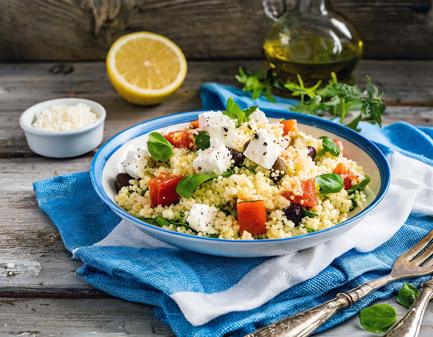 Couscous Salat mit Feta